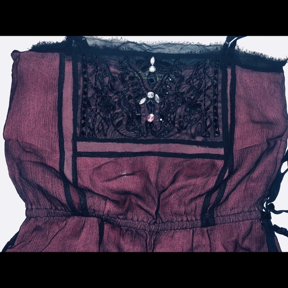 NWOT Free People Silk Top - Picture 5 of 7